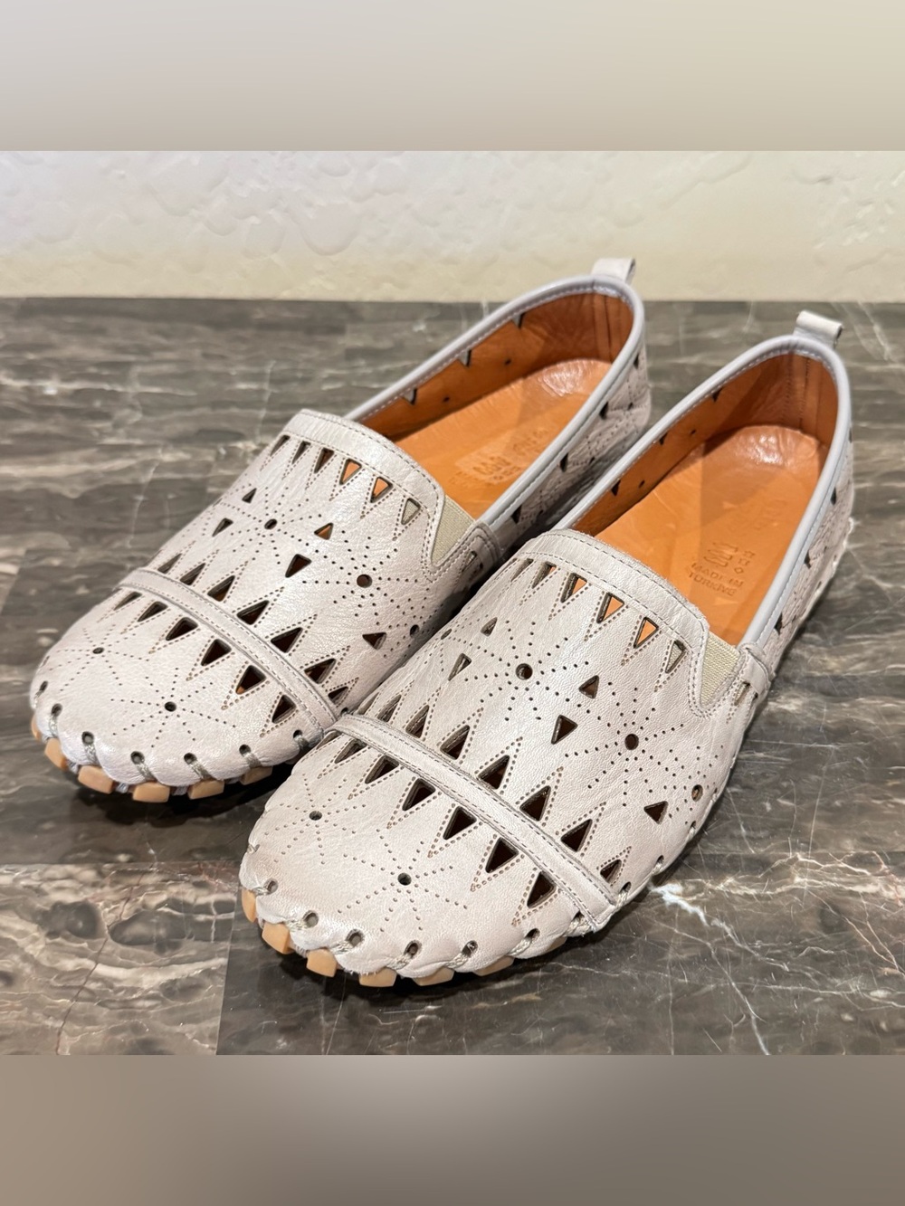 Spring Step Fusaro Laser Cut Leather Loafers
